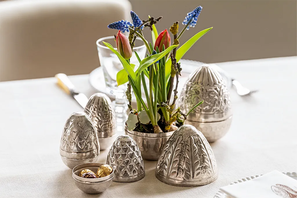 Fur Sie - Versilberte Ostereier